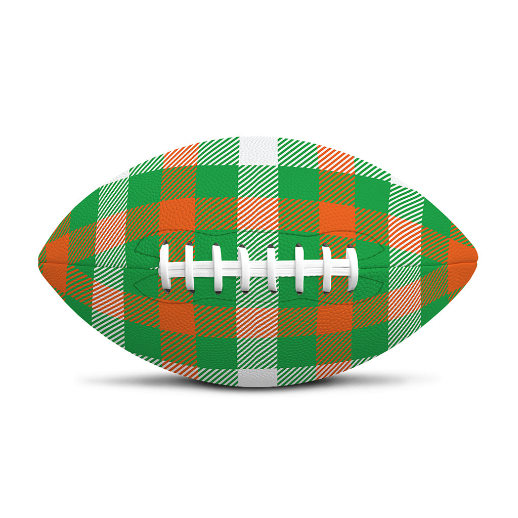 Irish Checkered St. Patrick's Day Print Rugby Ball