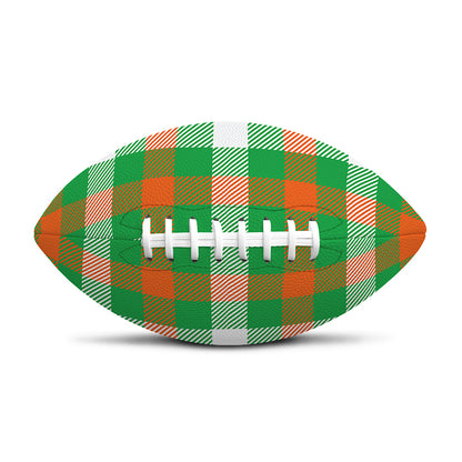 Irish Checkered St. Patrick's Day Print Rugby Ball