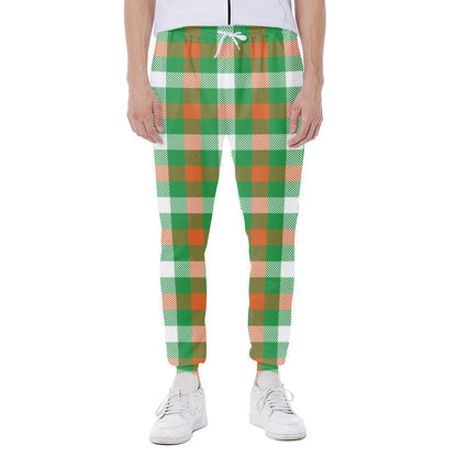 Irish Checkered St. Patrick's Day Print Scuba Joggers