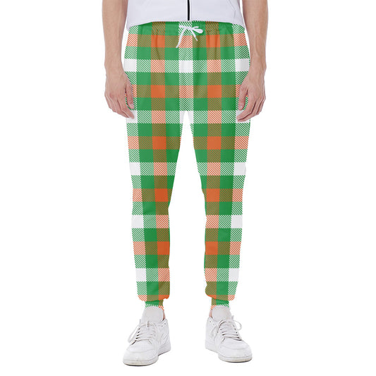 Irish Checkered St. Patrick's Day Print Scuba Joggers