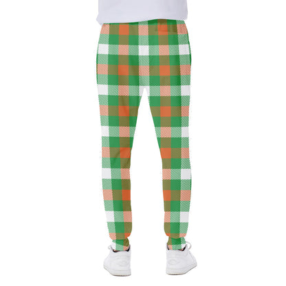 Irish Checkered St. Patrick's Day Print Scuba Joggers