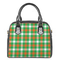 Irish Checkered St. Patrick's Day Print Shoulder Handbag