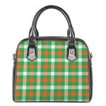 Irish Checkered St. Patrick's Day Print Shoulder Handbag