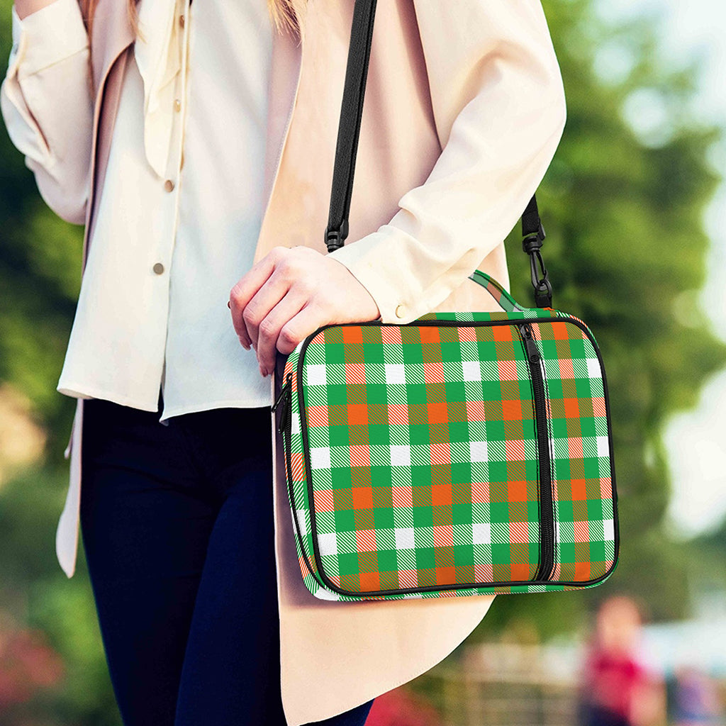 Irish Checkered St. Patrick's Day Print Shoulder Strap Bible Bag