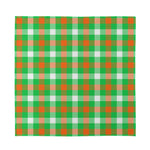 Irish Checkered St. Patrick's Day Print Silk Bandana