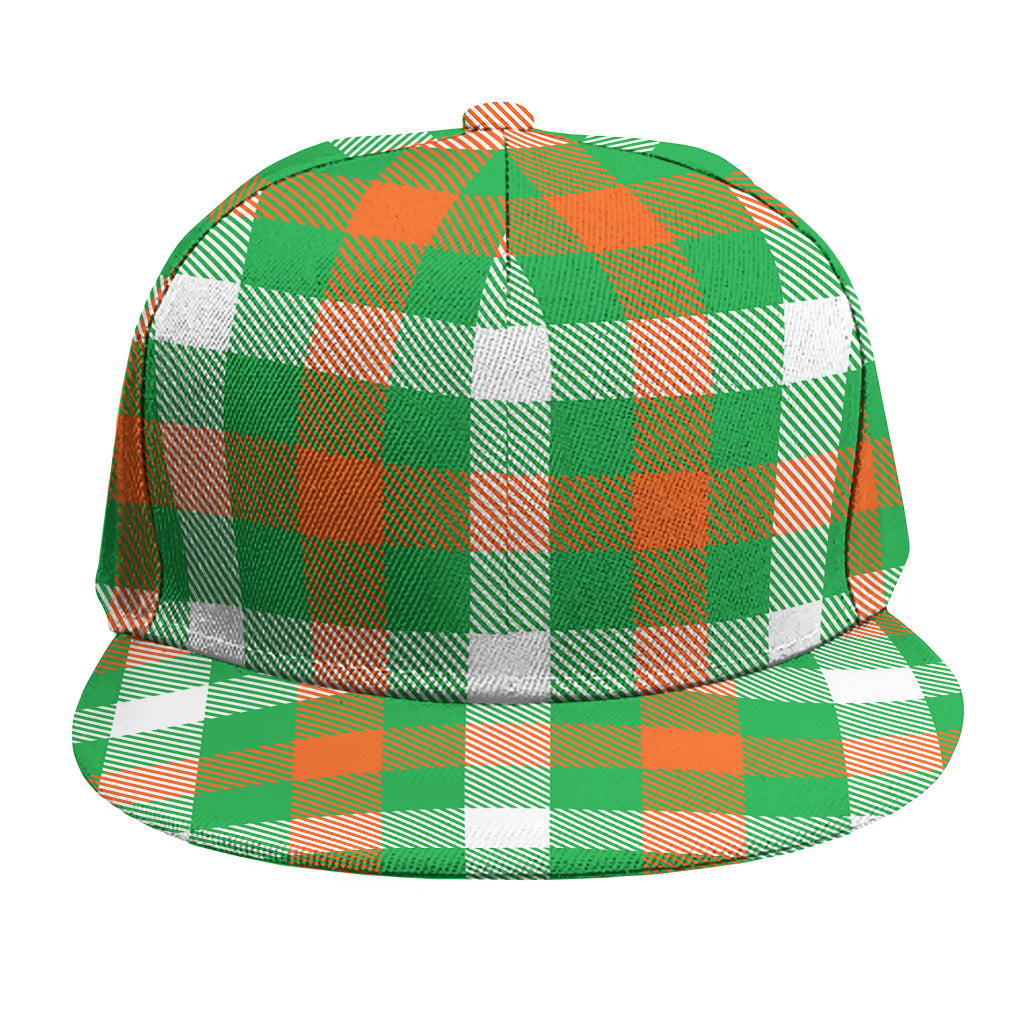 Irish Checkered St. Patrick's Day Print Snapback Cap