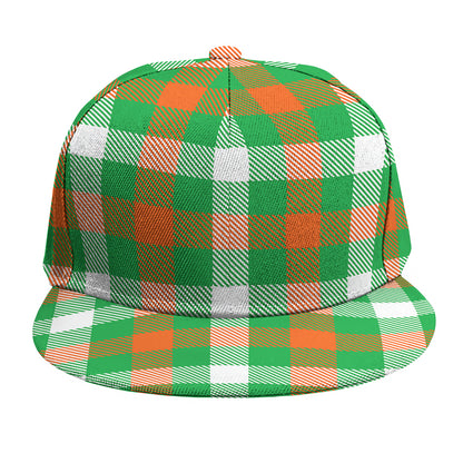 Irish Checkered St. Patrick's Day Print Snapback Cap