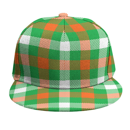 Irish Checkered St. Patrick's Day Print Snapback Cap