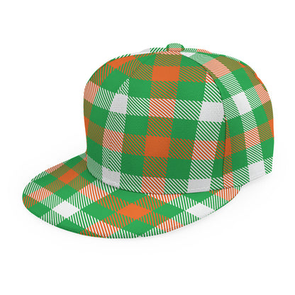 Irish Checkered St. Patrick's Day Print Snapback Cap
