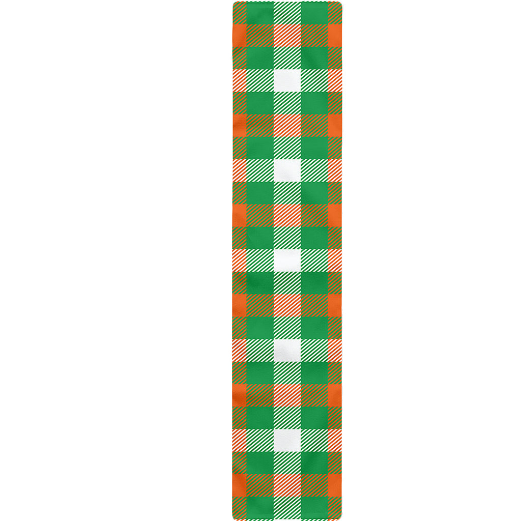 Irish Checkered St. Patrick's Day Print Table Runner