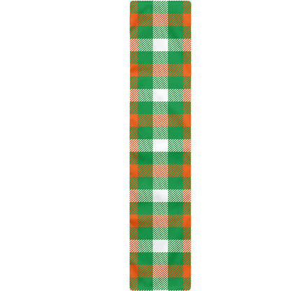 Irish Checkered St. Patrick's Day Print Table Runner