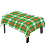 Irish Checkered St. Patrick's Day Print Tablecloth