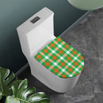 Irish Checkered St. Patrick's Day Print Toilet Lid Cover