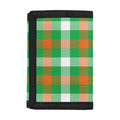 Irish Checkered St. Patrick's Day Print Trifold Wallet