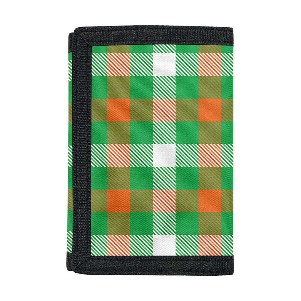Irish Checkered St. Patrick's Day Print Trifold Wallet