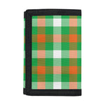 Irish Checkered St. Patrick's Day Print Trifold Wallet