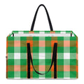 Irish Checkered St. Patrick's Day Print Utility Tote Bag