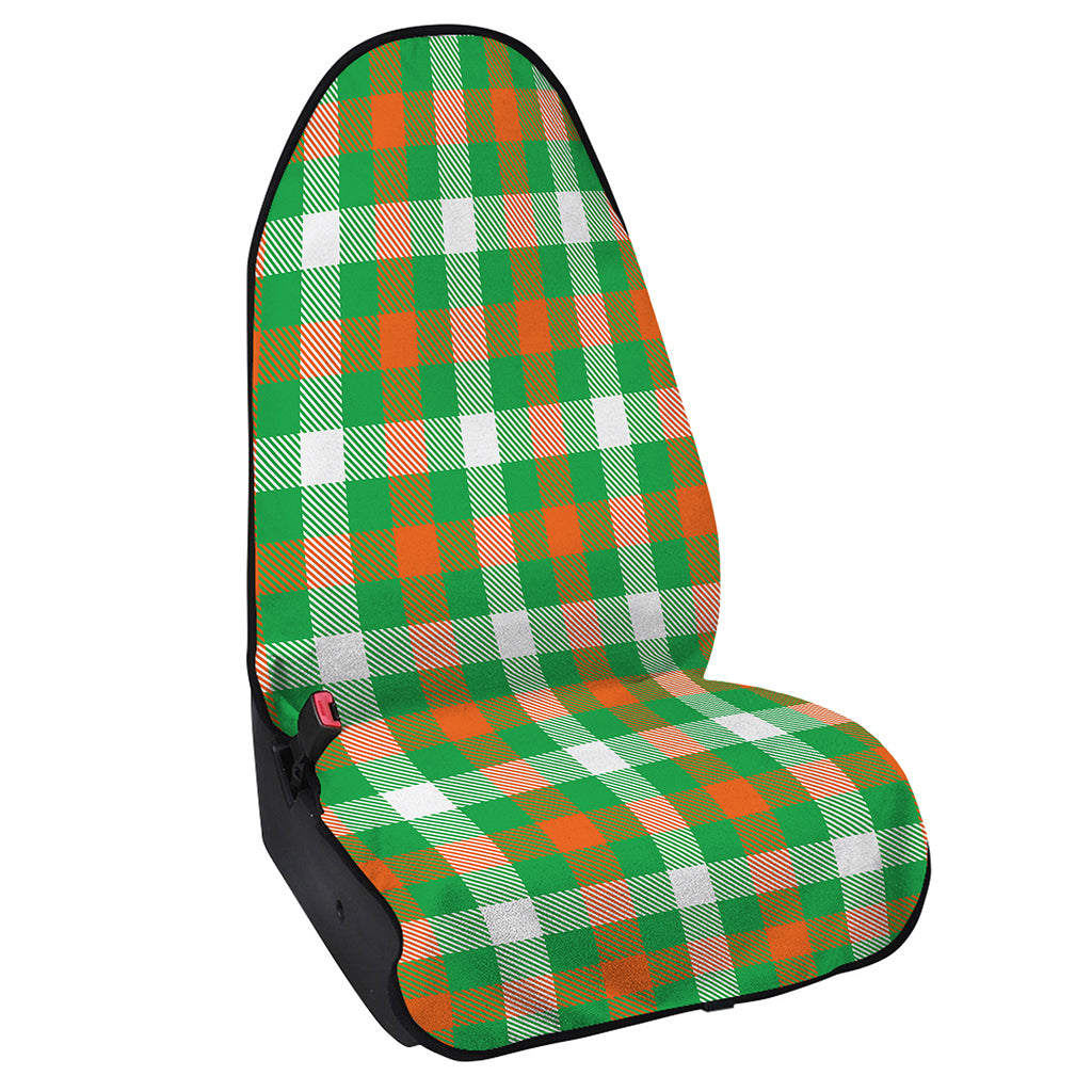 Irish Checkered St. Patrick's Day Print Waterproof Car Seat Cover