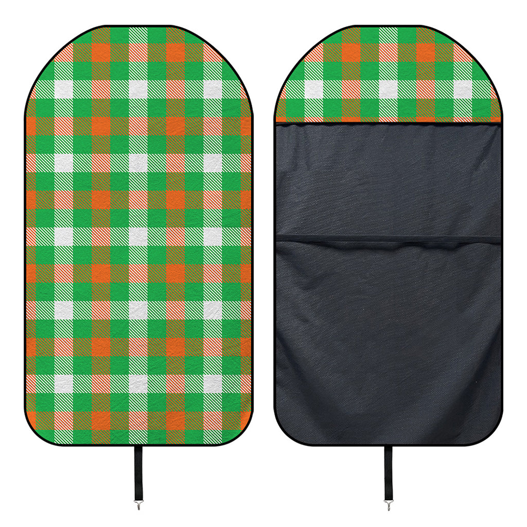 Irish Checkered St. Patrick's Day Print Waterproof Car Seat Cover