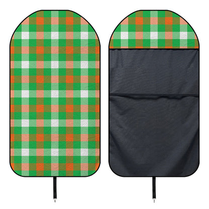 Irish Checkered St. Patrick's Day Print Waterproof Car Seat Cover