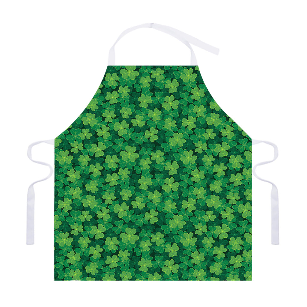 Irish Clover Saint Patrick's Day Print Adjustable Apron