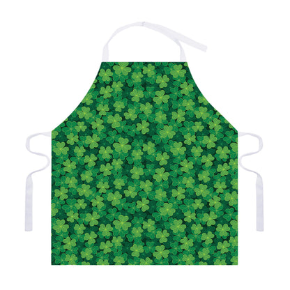 Irish Clover Saint Patrick's Day Print Adjustable Apron