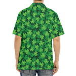 Irish Clover Saint Patrick's Day Print Aloha Shirt
