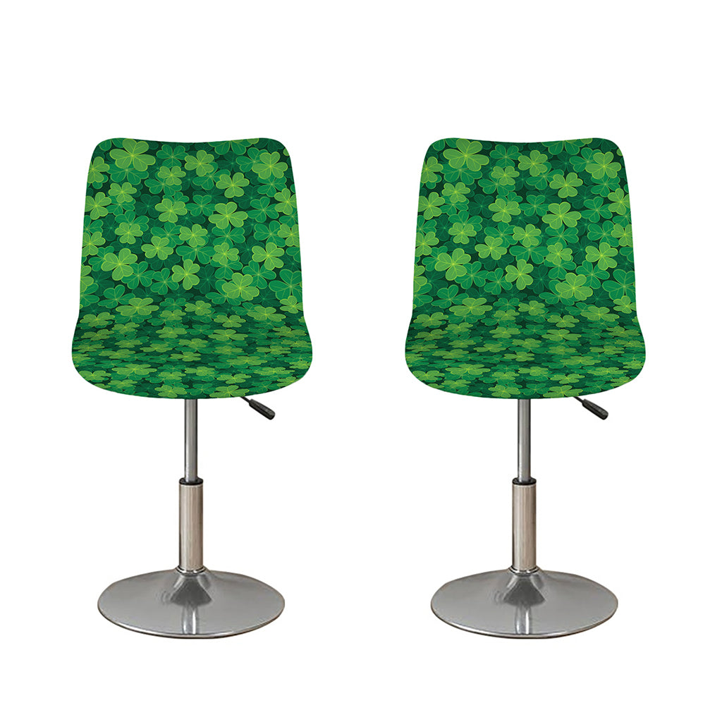Irish Clover Saint Patrick's Day Print Bar Stool Covers