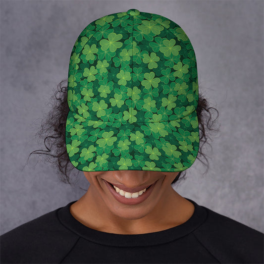 Irish Clover Saint Patrick's Day Print Baseball Cap