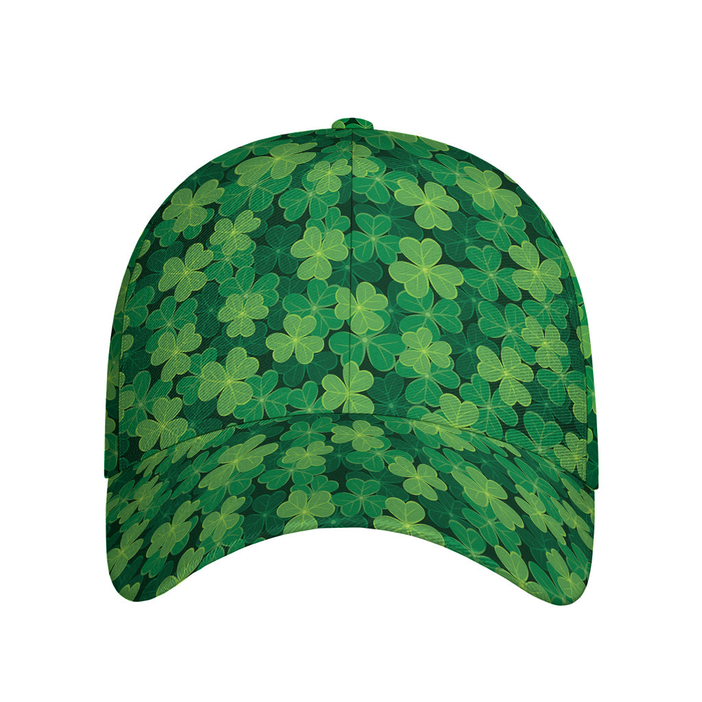 Irish Clover Saint Patrick's Day Print Baseball Cap