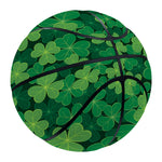 Irish Clover Saint Patrick's Day Print Basketball
