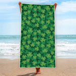 Irish Clover Saint Patrick's Day Print Beach Towel
