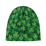 Irish Clover Saint Patrick's Day Print Beanie