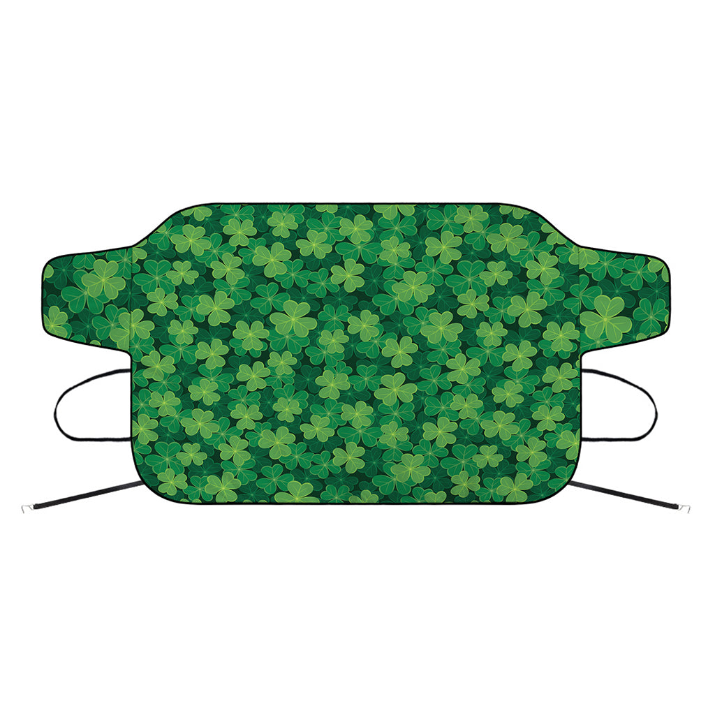 Irish Clover Saint Patrick's Day Print Car Windshield Snow Cover