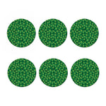 Irish Clover Saint Patrick's Day Print Coaster Set
