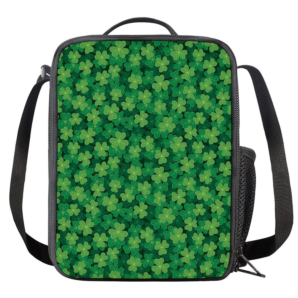 Irish Clover Saint Patrick's Day Print Crossbody Lunch Bag