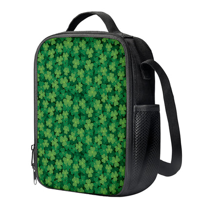Irish Clover Saint Patrick's Day Print Crossbody Lunch Bag