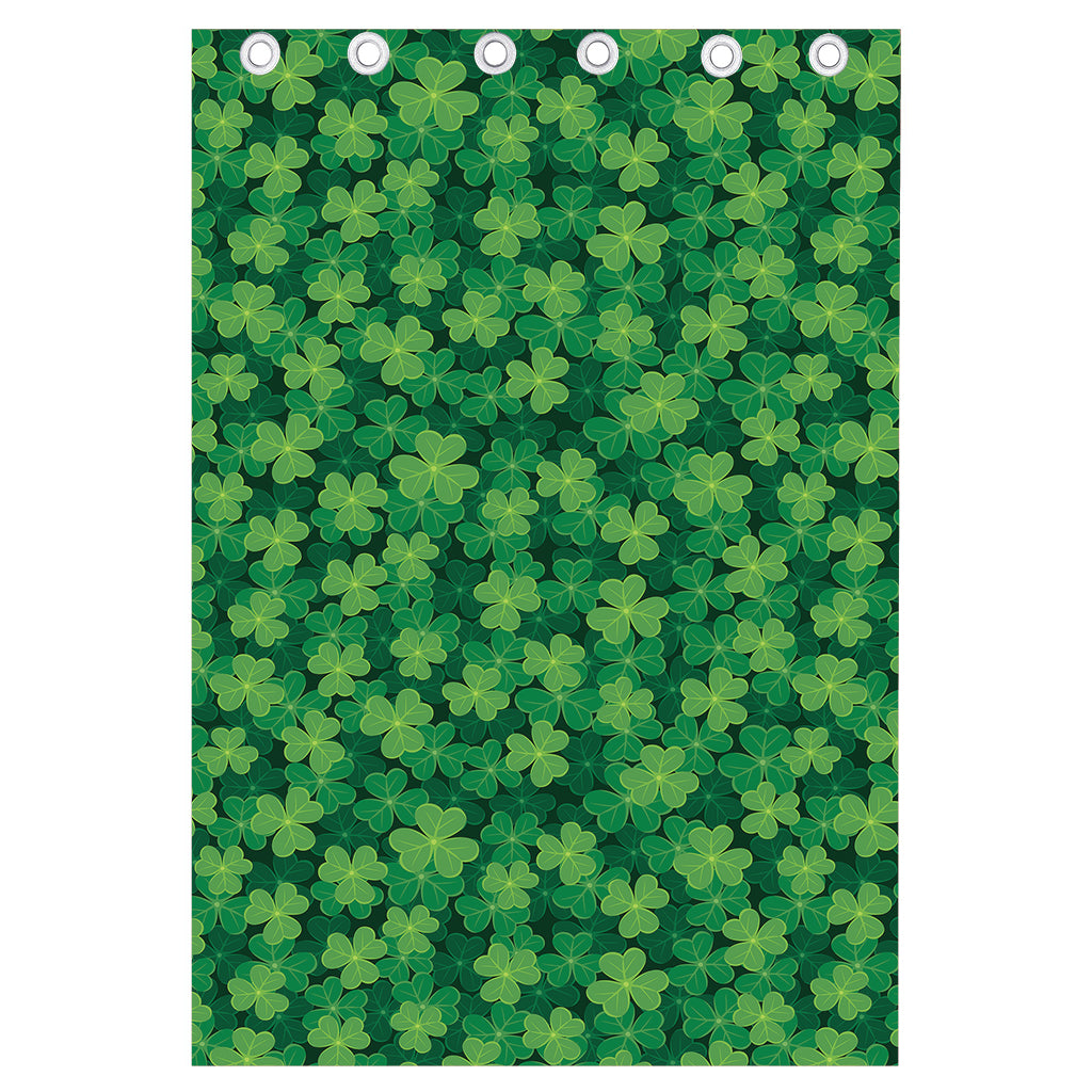 Irish Clover Saint Patrick's Day Print Curtain