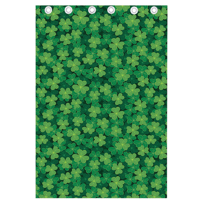 Irish Clover Saint Patrick's Day Print Curtain
