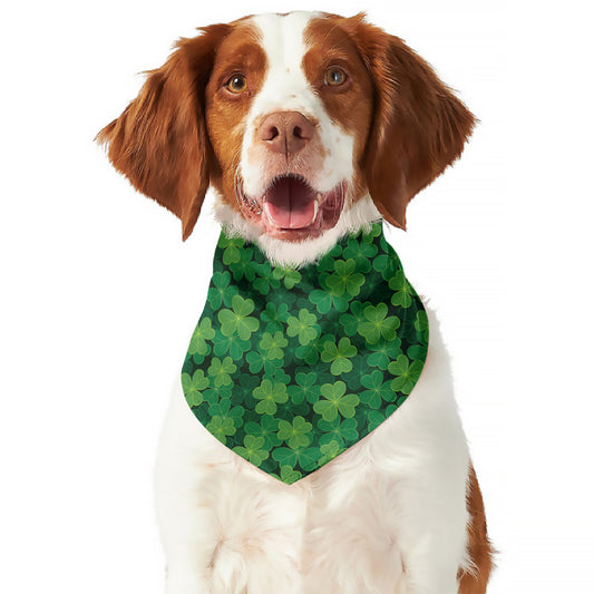 Irish Clover Saint Patrick's Day Print Dog Bandana