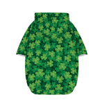 Irish Clover Saint Patrick's Day Print Dog Zip Up Hoodie