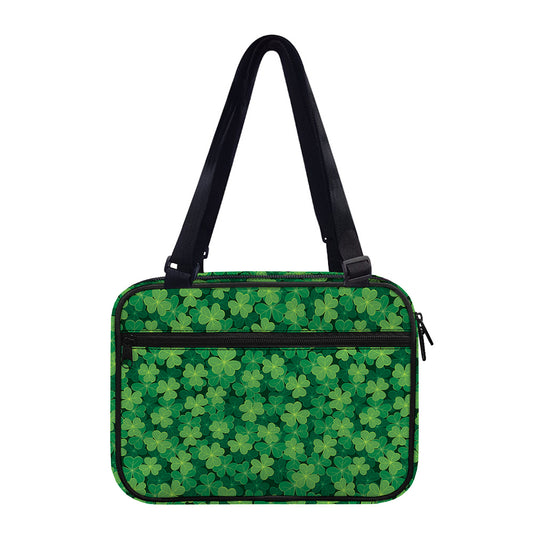 Irish Clover Saint Patrick's Day Print Double Strap Bible Bag