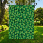 Irish Clover Saint Patrick's Day Print Garden Flag
