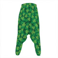 Irish Clover Saint Patrick's Day Print Hammer Pants