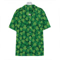 Irish Clover Saint Patrick's Day Print Hawaiian Shirt