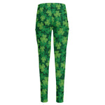 Irish Clover Saint Patrick's Day Print High-Waisted Pocket Leggings