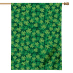 Irish Clover Saint Patrick's Day Print House Flag