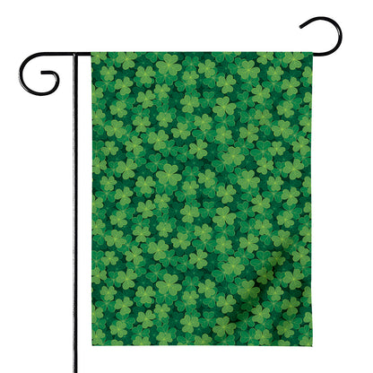 Irish Clover Saint Patrick's Day Print House Flag
