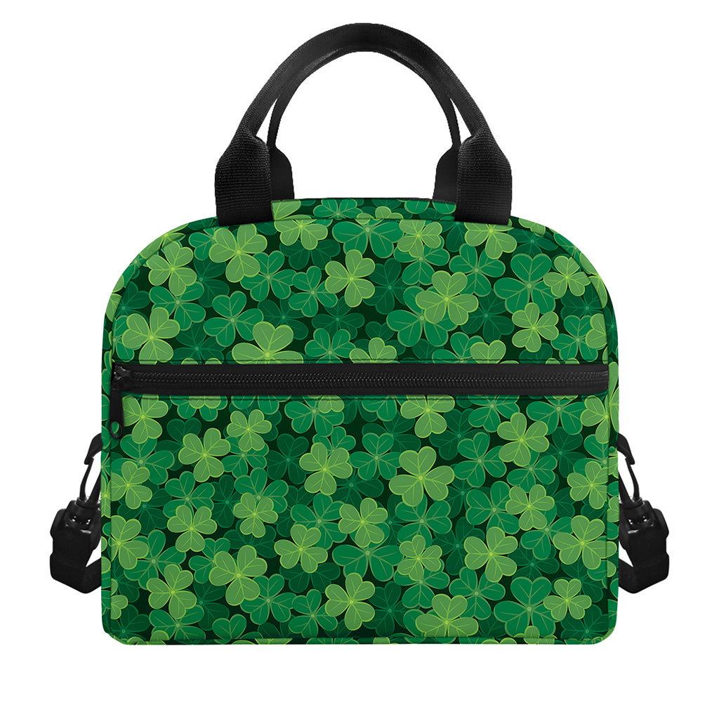 Irish Clover Saint Patrick's Day Print Insulated Lunch Bag