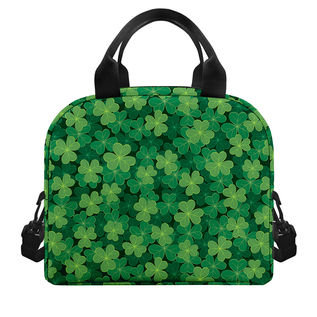 Irish Clover Saint Patrick's Day Print Insulated Lunch Bag